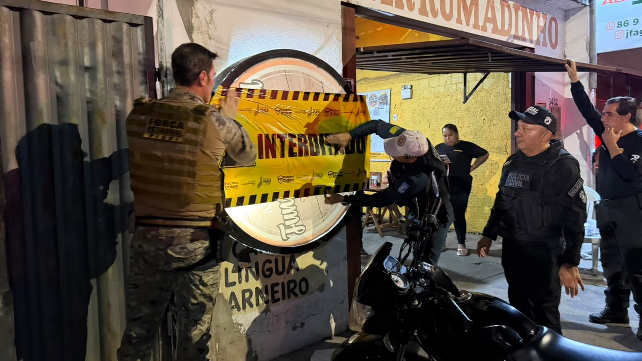 Alvos de denúncias, dois estabelecimentos são interditados durante Operação Silêncio e Paz em Teresina